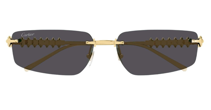 Photo: Cartier Eyewear Clash De Cartier Ct0544s-002 - Gold Sunglasses