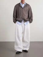 Amomento - Cotton Wide-Leg Trousers - White