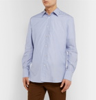 The Row - Keith Striped Cotton Shirt - Blue