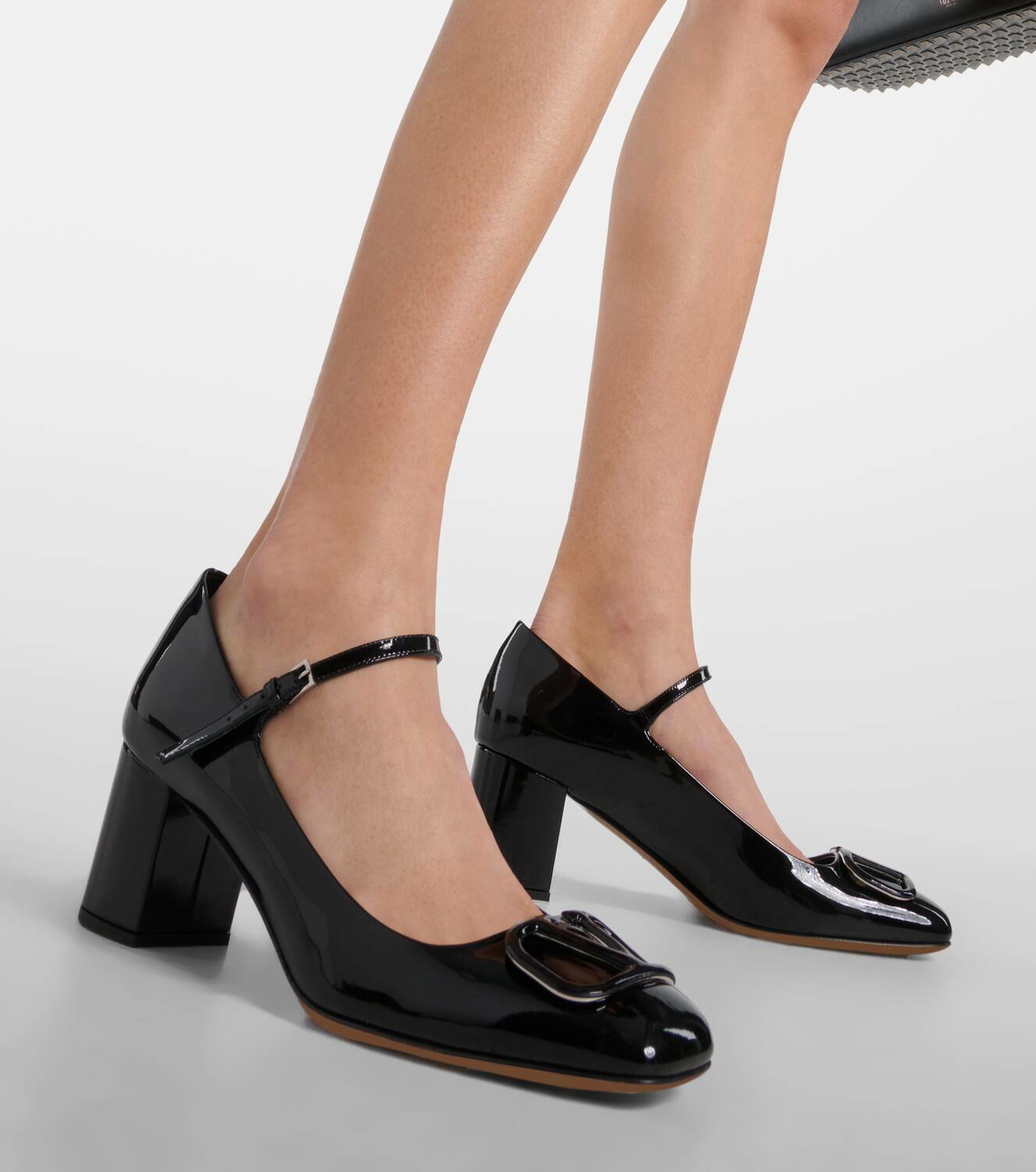Valentino Garavani VLogo Signature leather Mary Jane pumps Valentino Garavani VLogo Signature leather Mary Jane pumps