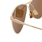 Saint Laurent Sunglasses Saint Laurent SL 831 Vesper Sunglasses in Gold/Brown 