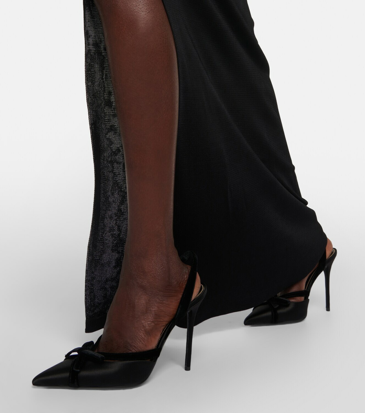 【TOM FORD】slingback heels TOM FORD Embellished patent-leather slingback pumps | NET-A