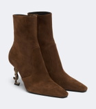 Saint Laurent Opyum suede ankle boots