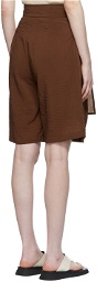 LE17SEPTEMBRE Brown Rayon Shorts