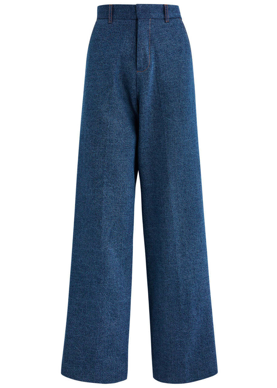 Bettter Atlas Wide-leg Denim Trousers Navy