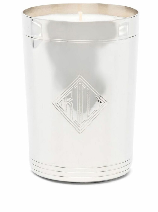 Photo: Ralph Lauren Home Silver-Tone Rhinelander Logo-Debossed Candle