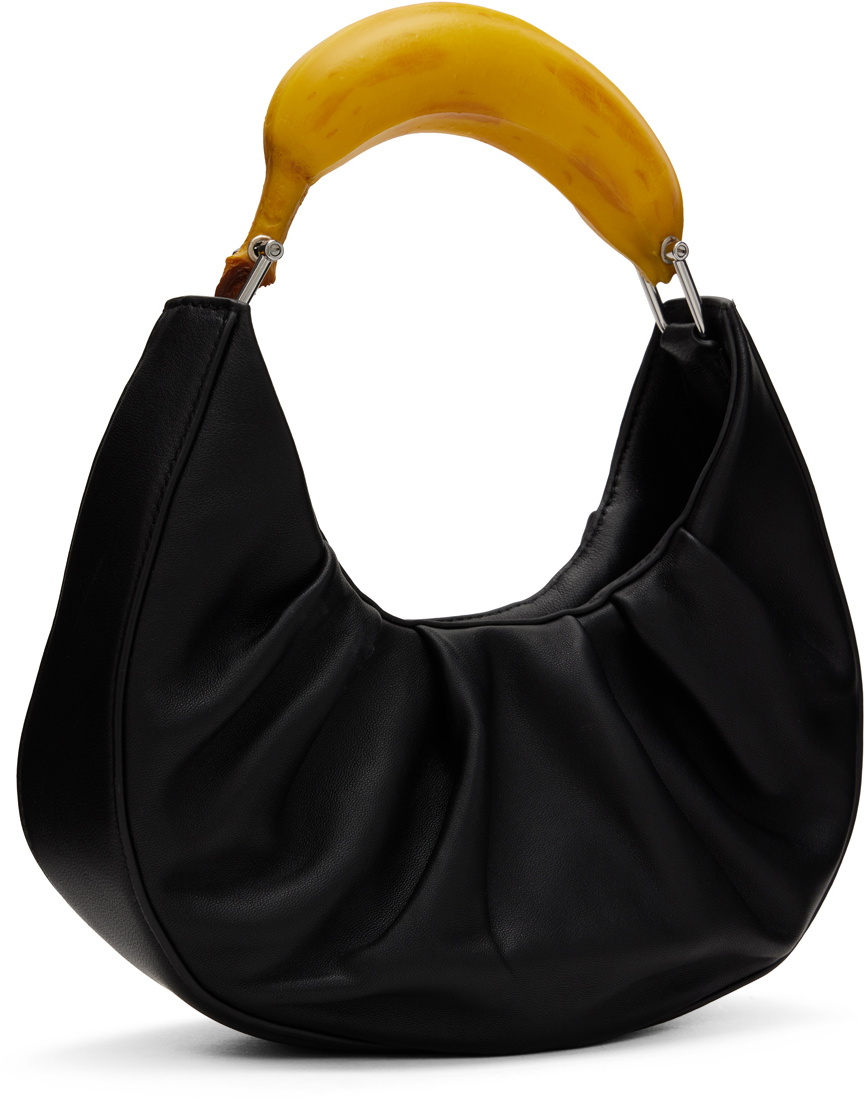 Puppets and Puppets Black Banana Bag