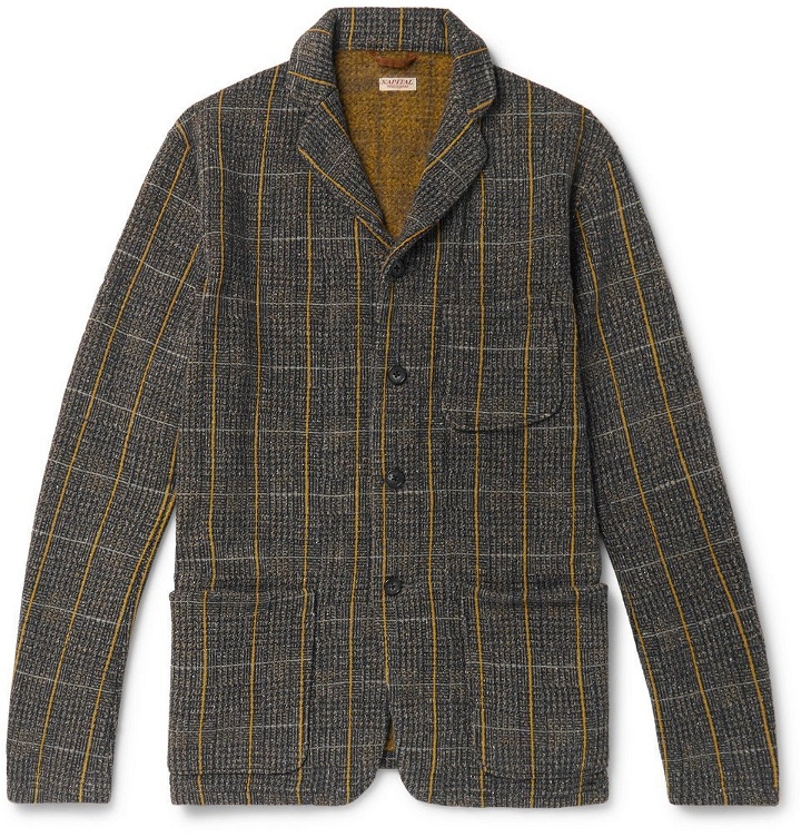 Photo: KAPITAL - Fleece-Back Cotton-Blend Tweed Jacket - Men - Gray