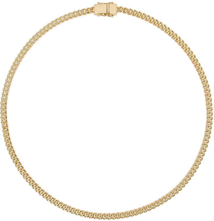 Photo: Tom Wood Gold Thin Rounded Curb Chain Necklace