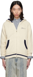 AFTER PRAY Off-White Embroidered Desert Hoodie