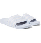 adidas Originals - Adilette Textured-Rubber Slides - Men - Sky blue