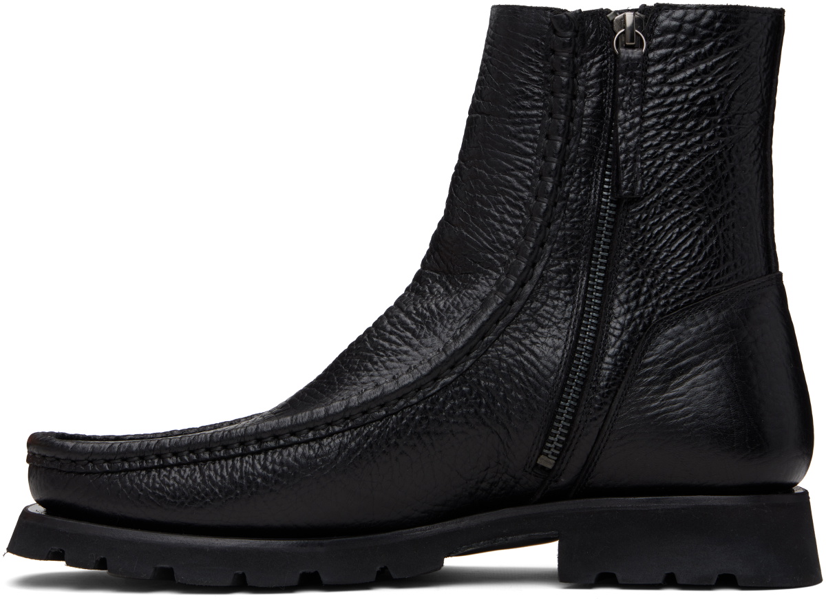 HEREU Black Riera Sport Grainy Boots
