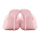 Alexander Wang Pink Velour Sienna Mules