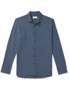 Oliver Spencer - Clerkenwell Checked Cotton-Flannel Shirt - Blue