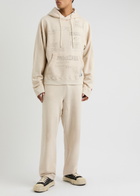 Maison mihara yasuhiro Distressed Cotton Sweatpants Cream