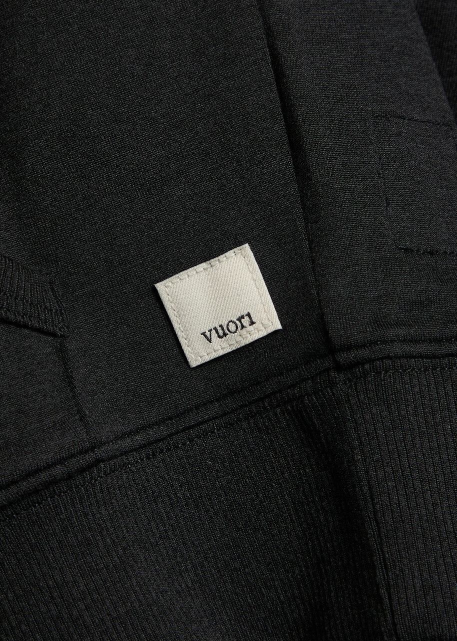 Vuori Halo Mini Hooded Stretch-jersey Sweatshirt Black