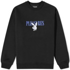 Pleasures Men's Bunny Logo Crew Sweat in Black