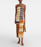 Cala de la Cruz Ornella striped midi dress