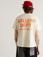 Gallery Dept. - Souvenir Logo-Print Cotton-Jersey T-Shirt - Neutrals