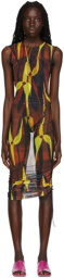 Louisa Ballou SSENSE Exclusive Multicolor Heatwave Midi Dress