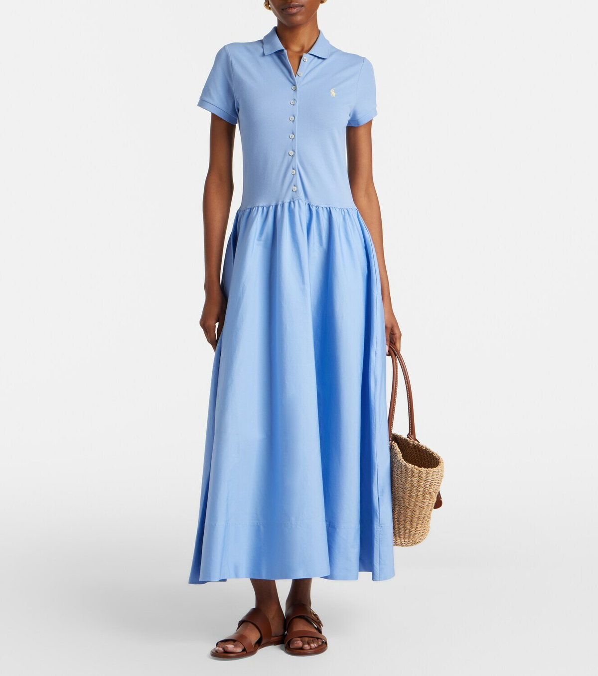 Polo Ralph Lauren Cotton-blend shirt dress