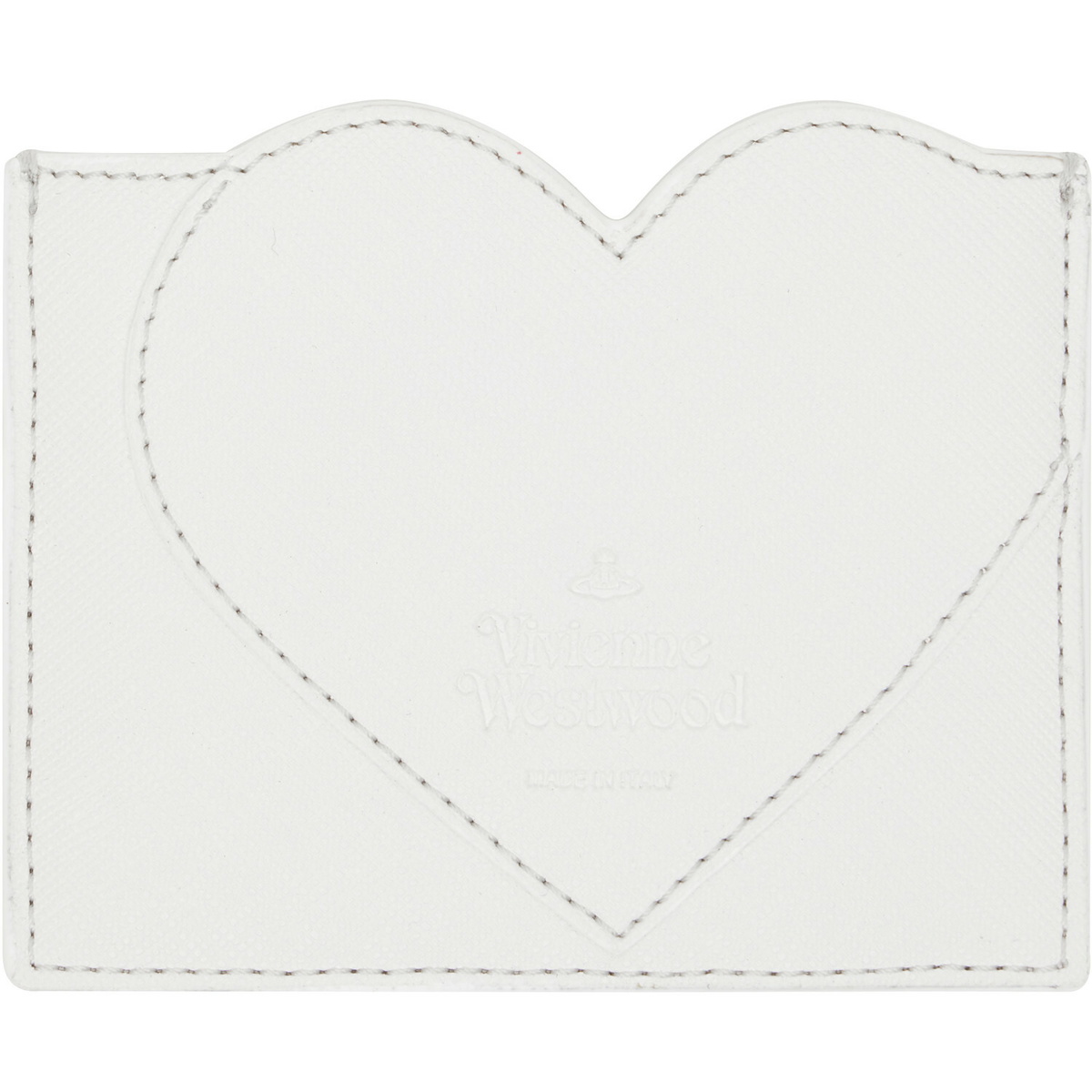 Vivienne Westwood Off-White Heart Card Holder