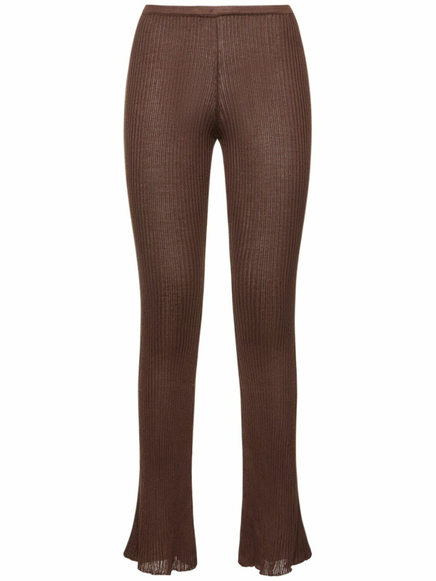 Photo: MAGDA BUTRYM - Rib Knit Silk Leggings