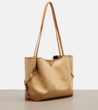 Chloé Medium leather-trimmed canvas tote bag