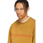Eckhaus Latta Orange Logo Sweatshirt