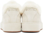 Loro Piana Off-White Fur & Suede Winter Nuages Sneakers