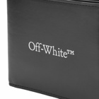 Off-White Men's Bookish Bifold Leather Wallet in White 