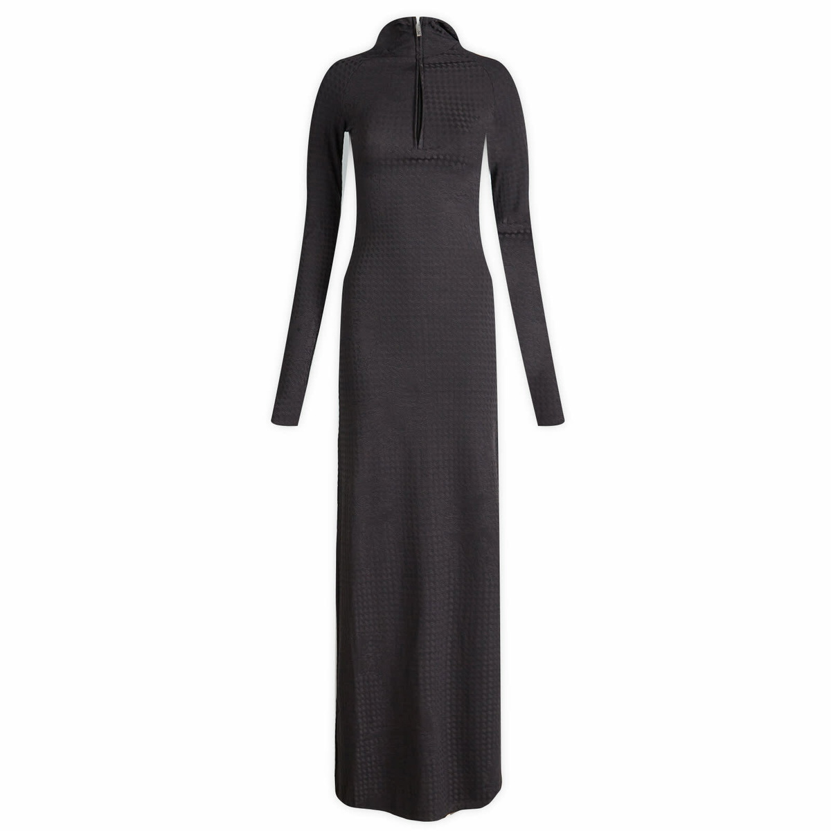 Daily Paper Women's Nefei Trapped Midi Dress in Obsidian Black