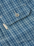 Story Mfg. - Tuesday Checked Organic Cotton Jacket - Blue
