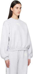 alexanderwang.t Gray Puff Logo Sweatshirt