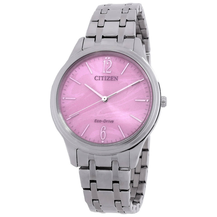 Photo: Citizen Elegance Eco-Drive Pink Dial Ladies Watch EM0411-71X