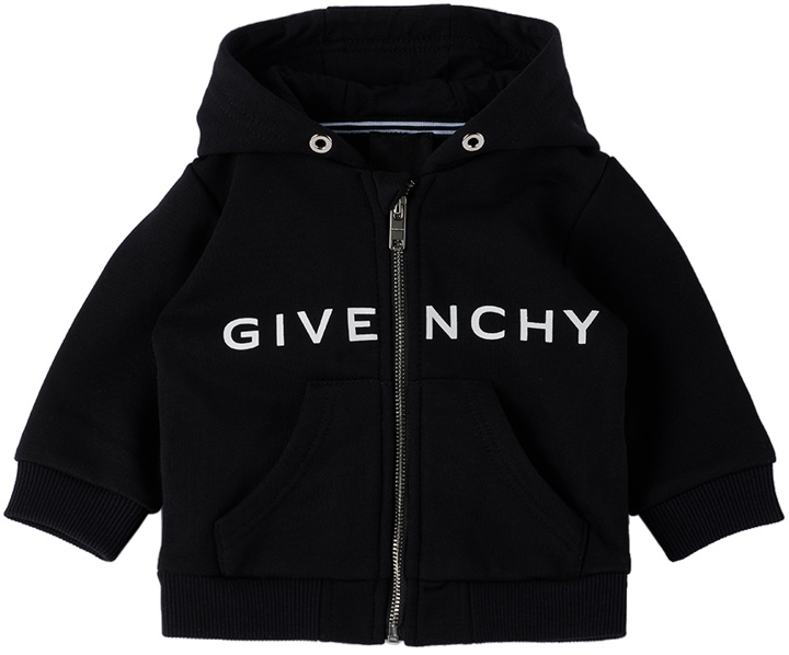 Photo: Givenchy Baby Black Printed Hoodie