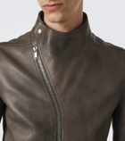 Rick Owens Release leather biker jacket
