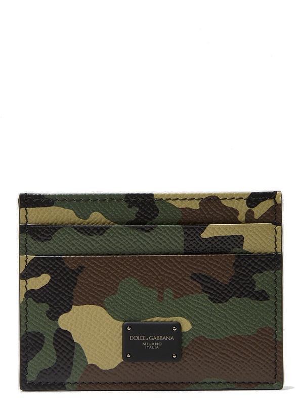 Photo: Camouflage Card Holder in Green