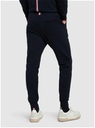 THOM BROWNE - Cotton Jersey Sweatpants W/ Logo Patch