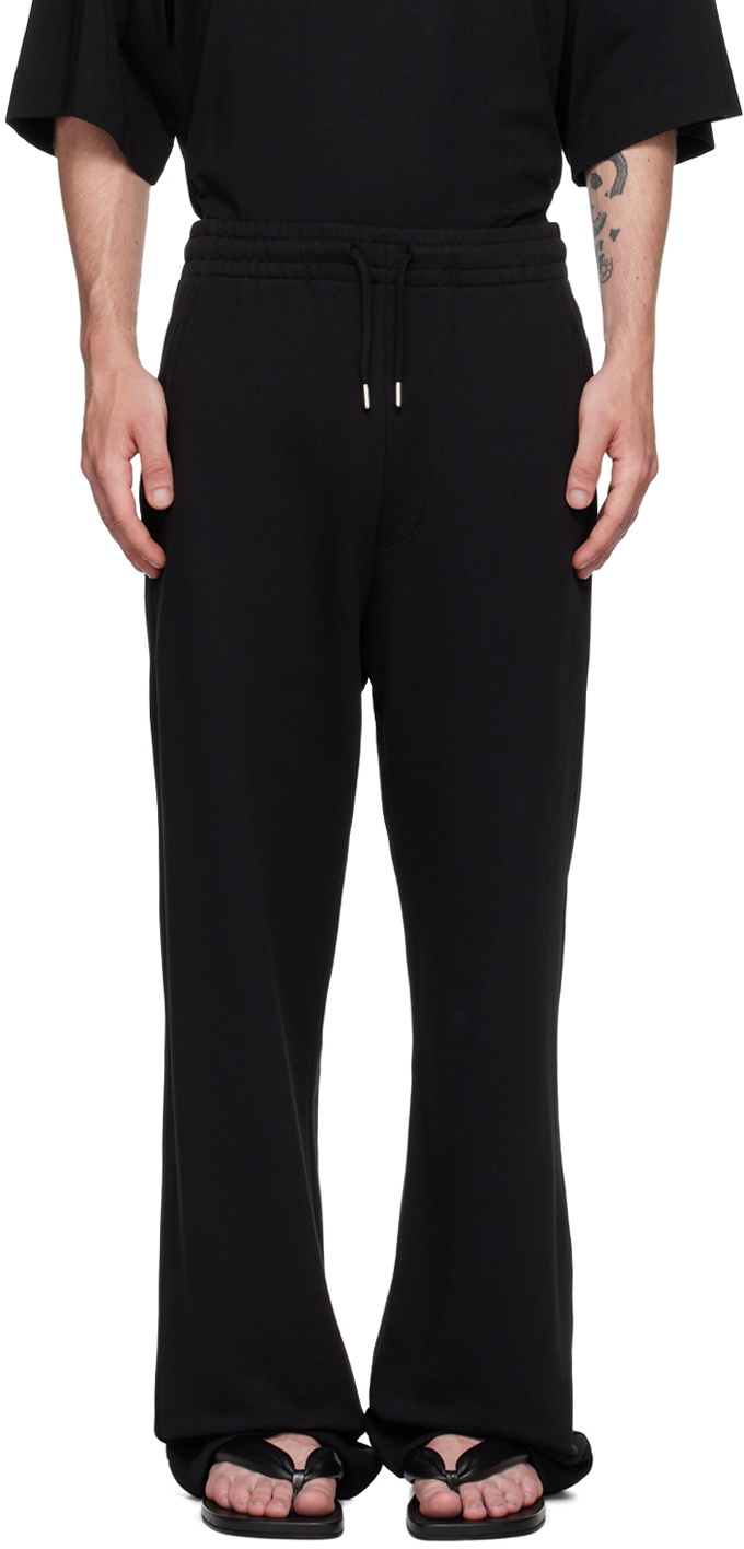 Dries Van Noten Black Straight Sweatpants Dries Van Noten