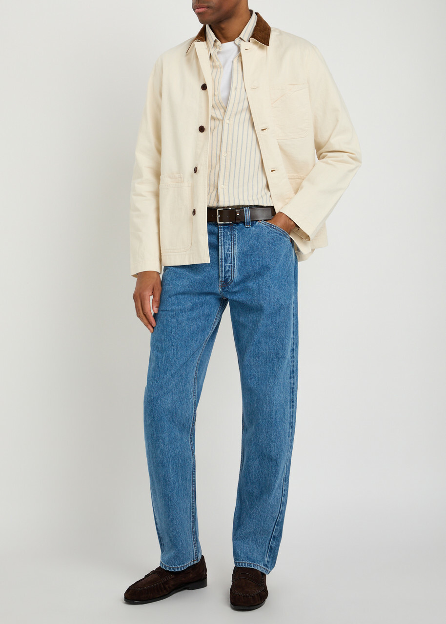 Drake's Straight-leg Denim Jeans Blue