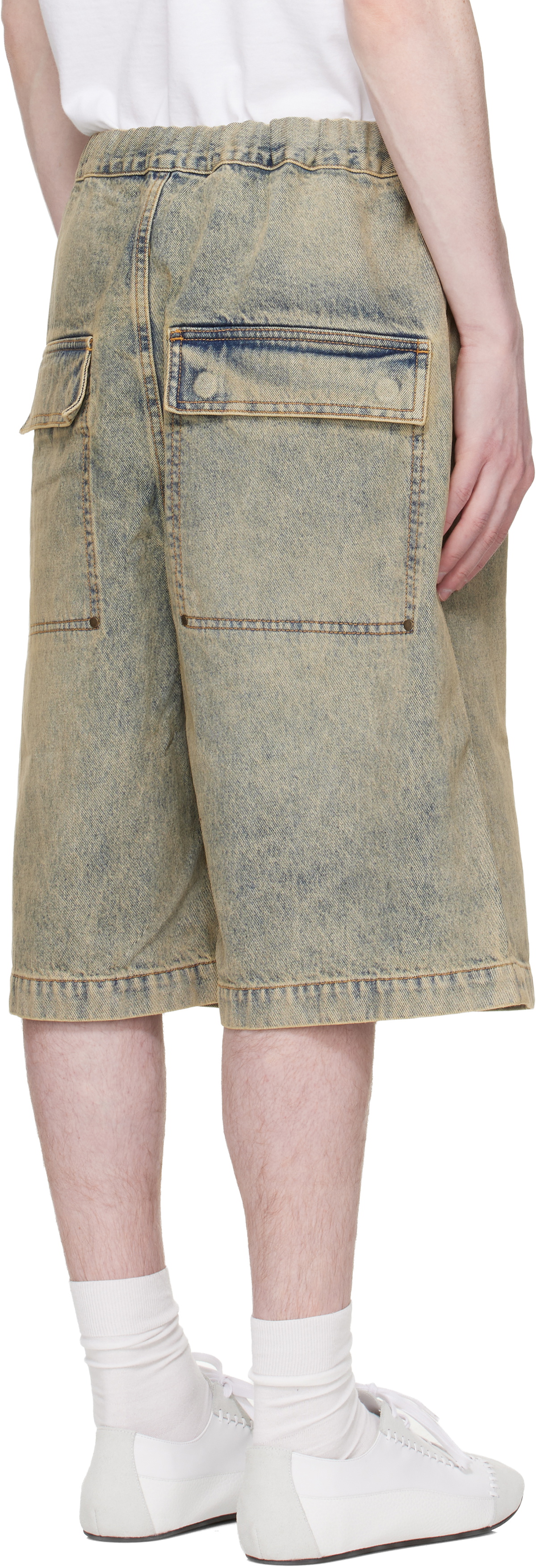 Entire Studios Blue Spar Denim Shorts