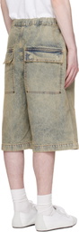 Entire Studios Blue Spar Denim Shorts