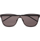 SAINT LAURENT - Square-Frame Metal Sunglasses - Black