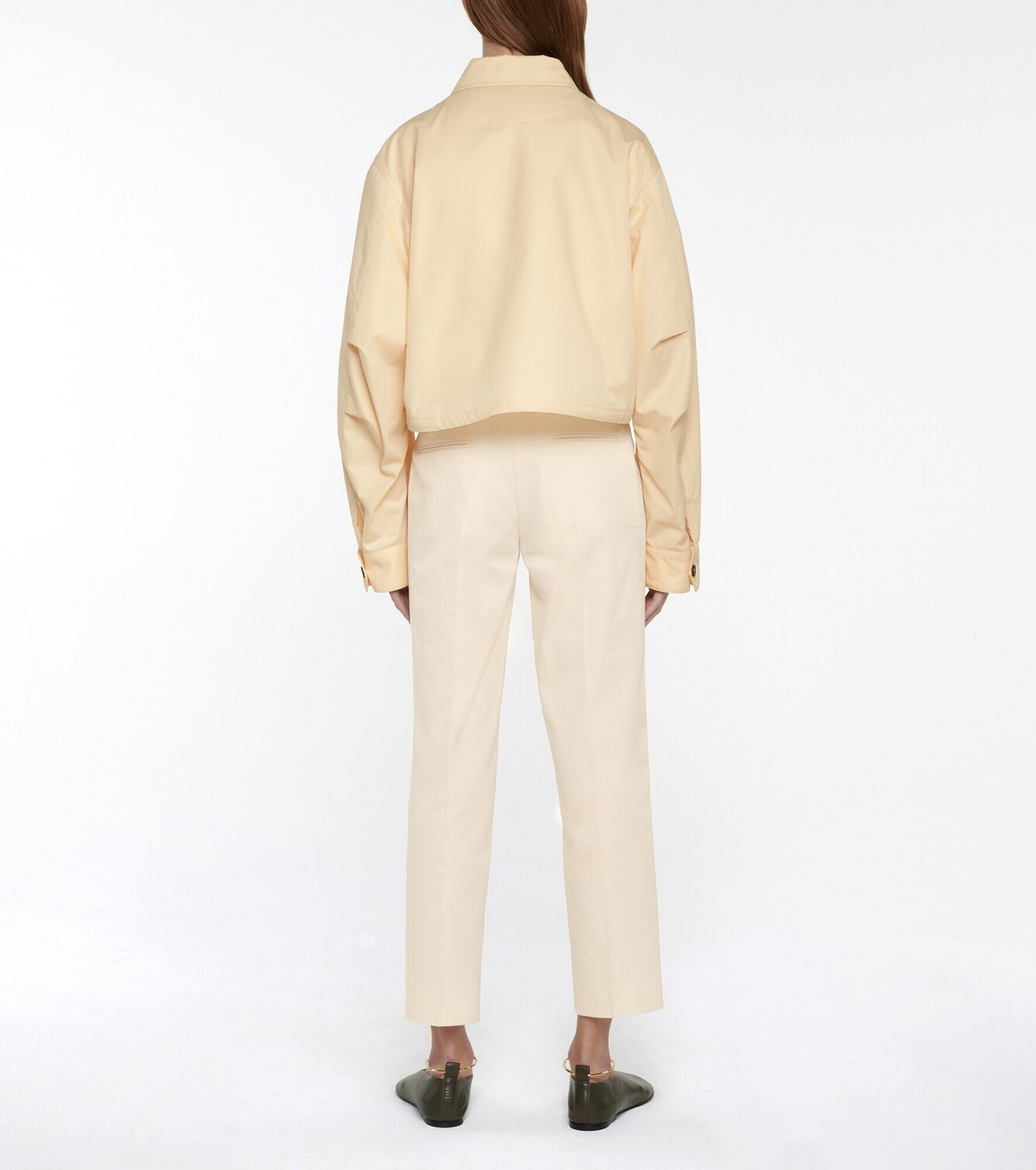 【関税&送料込】Jil Sander Beige Cotton Jacket Cotton fleece jacket in beige - Jil Sander | Mytheresa