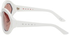 Marni White Cumulus Cloud Sunglasses