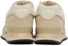 Junya Watanabe Beige & Off-White New Balance Edition 574 Classic Sneakers