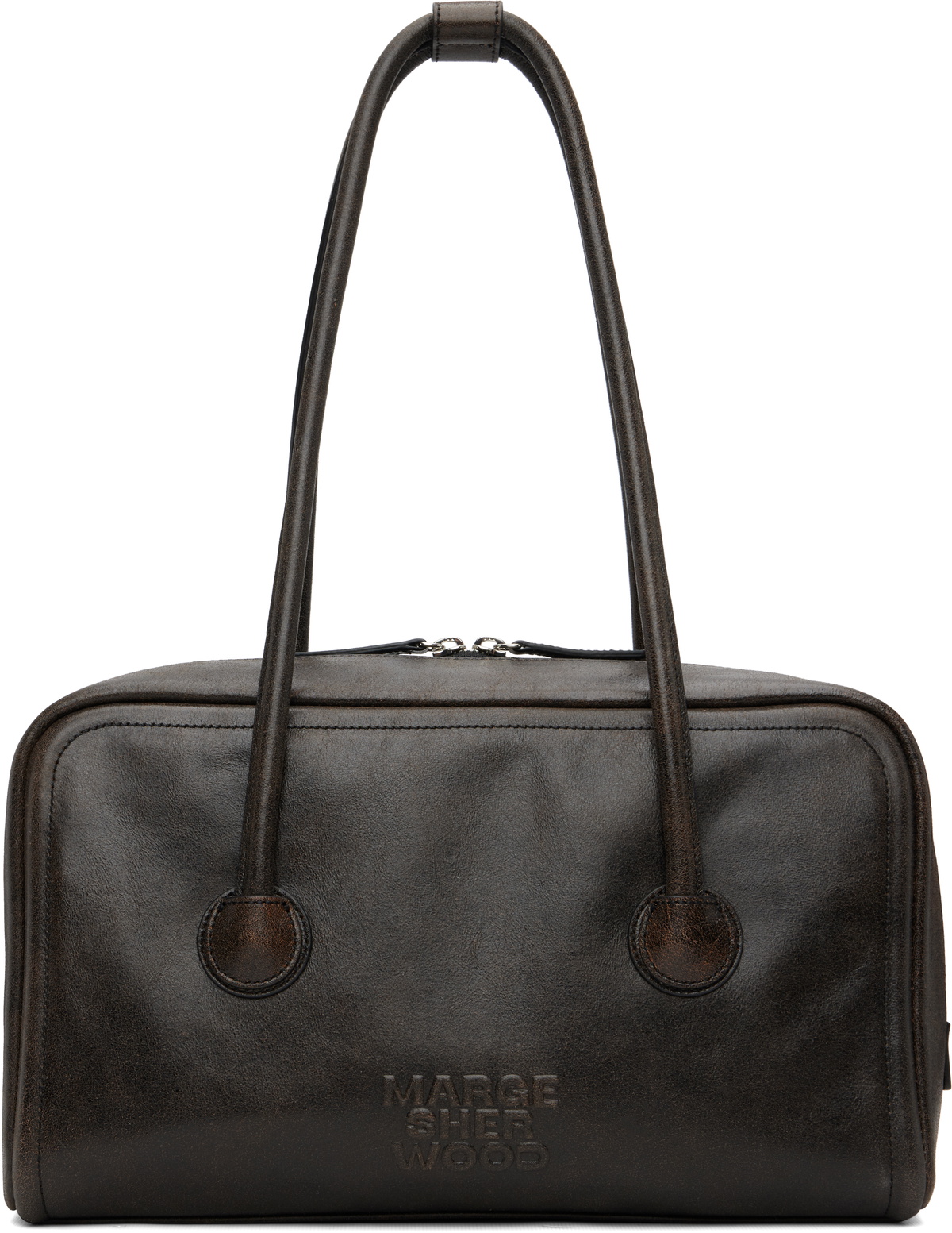 MARGESHERWOOD Brown Soft Boston Bag