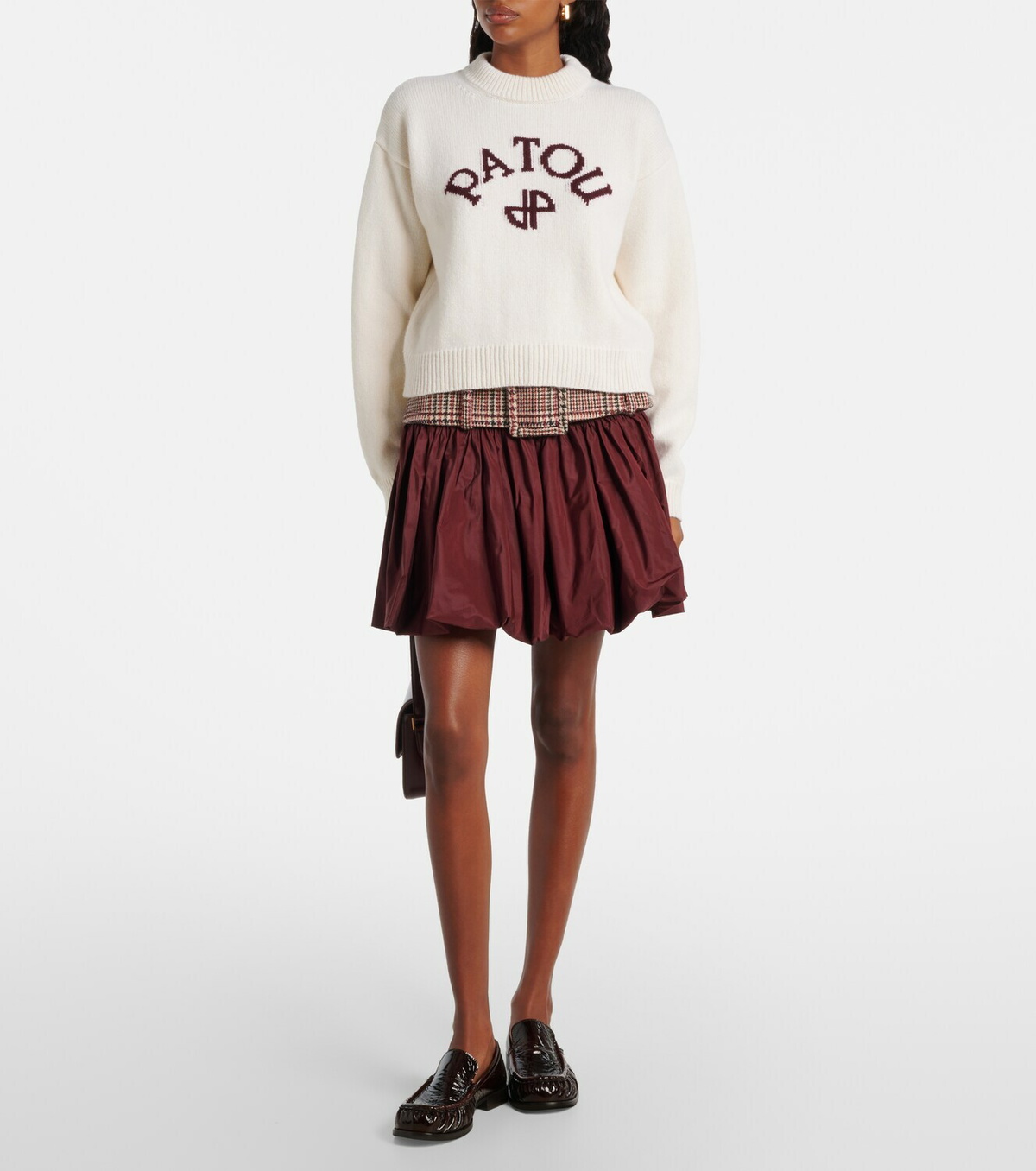 Patou Logo wool and cashmere sweater