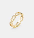 Bucherer Fine Jewellery Link 18kt gold ring with diamonds